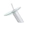 Novatto Novatto REFRESH Single Lever Waterfall Lav Faucet, PVD Brushed Nickel/ Clear Glass GF-002BN-C - alternate 4